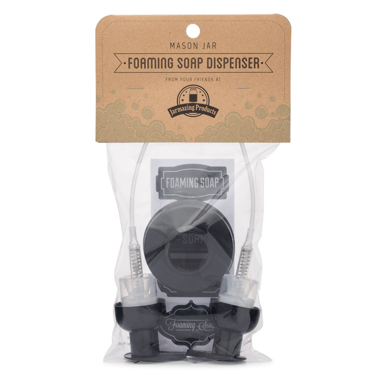 Jarmazing Products Mason Jar Foaming Soap Dispenser Lid & Reviews Wayfair